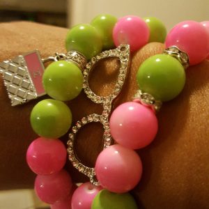 Green Pink Bracelets